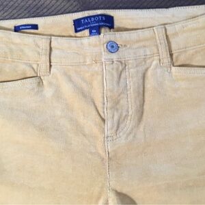 Talbots corduroy jeans yellow